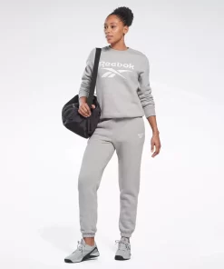 Loungewear | Reebok Loungewear Identity Big Logo Fleece Crew Sweatshirt