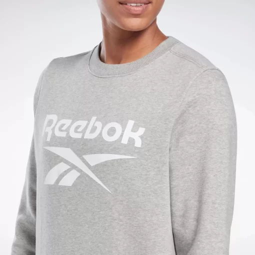 Loungewear | Reebok Loungewear Identity Big Logo Fleece Crew Sweatshirt