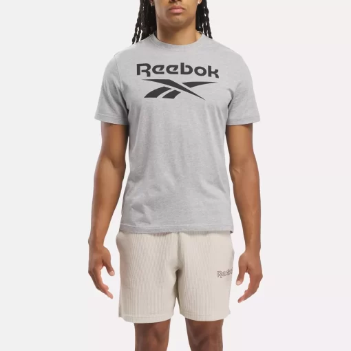 Tops & T-Shirts | Reebok Tops & T-Shirts Identity Big Stacked Logo T-Shirt