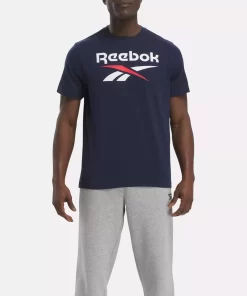 Tops & T-Shirts | Reebok Tops & T-Shirts Identity Big Stacked Logo T-Shirt