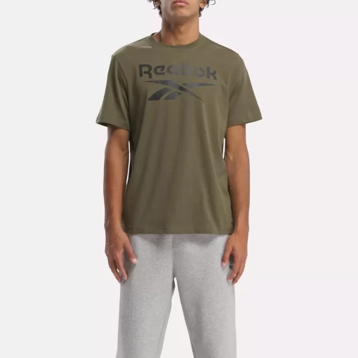 Tops & T-Shirts | Reebok Tops & T-Shirts Identity Big Stacked Logo T-Shirt