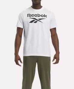 Tops & T-Shirts | Reebok Tops & T-Shirts Identity Big Stacked Logo T-Shirt