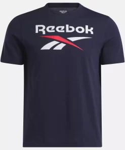 Tops & T-Shirts | Reebok Tops & T-Shirts Identity Big Stacked Logo T-Shirt