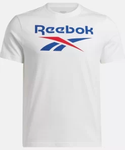 Tops & T-Shirts | Reebok Tops & T-Shirts Identity Big Stacked Logo T-Shirt