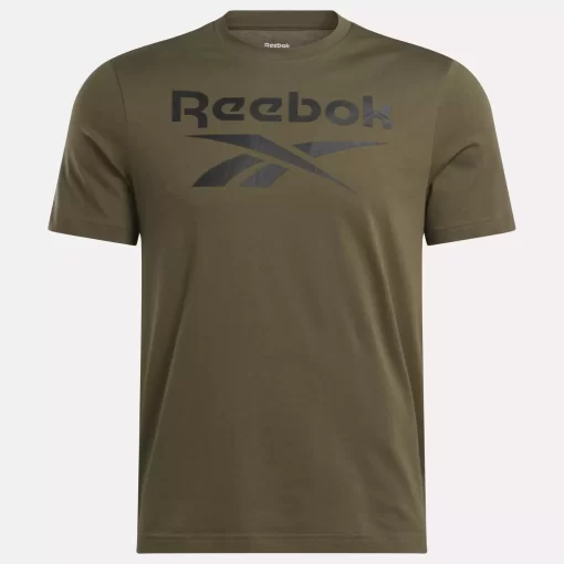 Tops & T-Shirts | Reebok Tops & T-Shirts Identity Big Stacked Logo T-Shirt