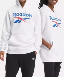 Hoodies & Sweatshirts | Reebok Hoodies & Sweatshirts Identity Fleece Stacked Logo Pullover Hoodie