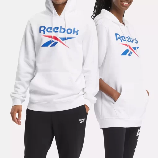 Hoodies & Sweatshirts | Reebok Hoodies & Sweatshirts Identity Fleece Stacked Logo Pullover Hoodie