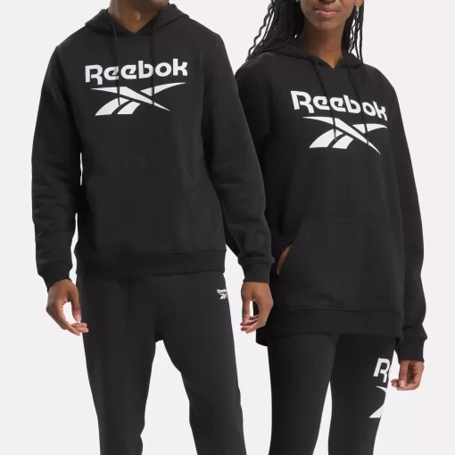 Loungewear | Reebok Loungewear Identity Fleece Stacked Logo Pullover Hoodie