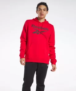 Hoodies & Sweatshirts | Reebok Hoodies & Sweatshirts Identity Fleece Stacked Logo Pullover Hoodie