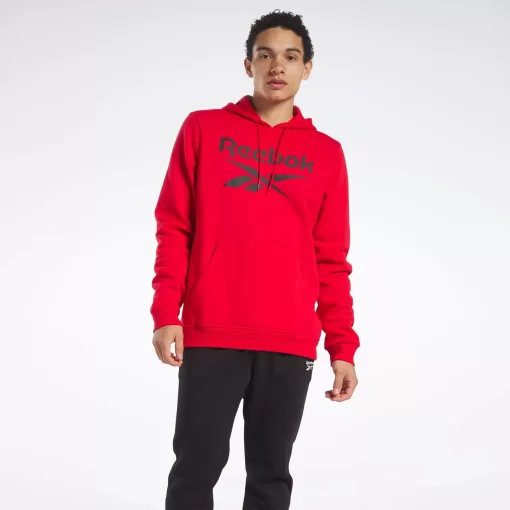 Hoodies & Sweatshirts | Reebok Hoodies & Sweatshirts Identity Fleece Stacked Logo Pullover Hoodie