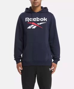 Hoodies & Sweatshirts | Reebok Hoodies & Sweatshirts Identity Fleece Stacked Logo Pullover Hoodie