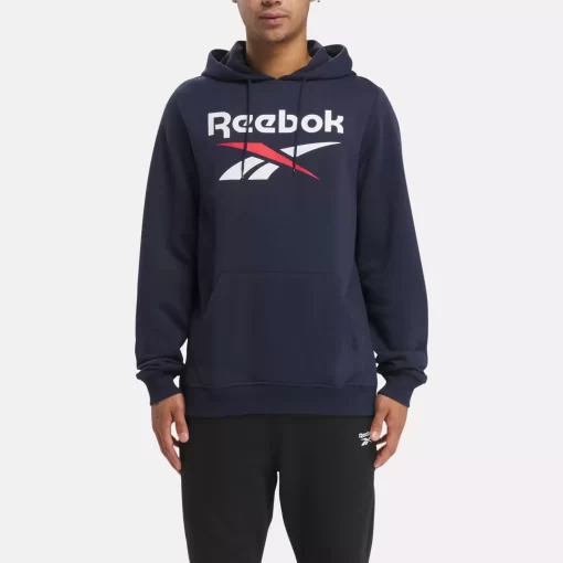 Hoodies & Sweatshirts | Reebok Hoodies & Sweatshirts Identity Fleece Stacked Logo Pullover Hoodie