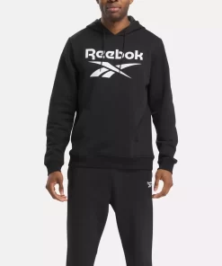 Loungewear | Reebok Loungewear Identity Fleece Stacked Logo Pullover Hoodie