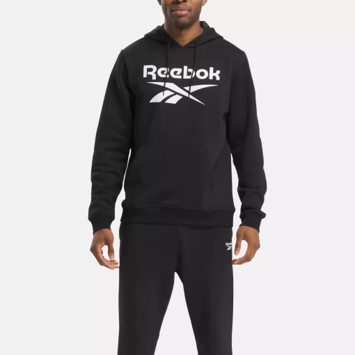 Loungewear | Reebok Loungewear Identity Fleece Stacked Logo Pullover Hoodie