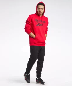 Hoodies & Sweatshirts | Reebok Hoodies & Sweatshirts Identity Fleece Stacked Logo Pullover Hoodie