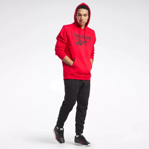 Hoodies & Sweatshirts | Reebok Hoodies & Sweatshirts Identity Fleece Stacked Logo Pullover Hoodie