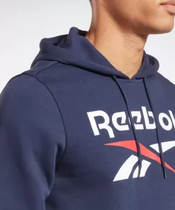 Hoodies & Sweatshirts | Reebok Hoodies & Sweatshirts Identity Fleece Stacked Logo Pullover Hoodie