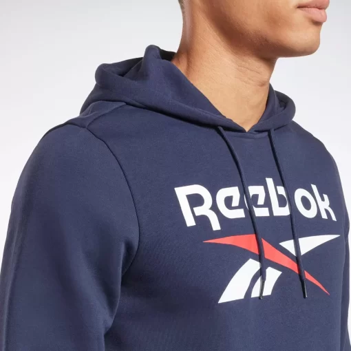 Hoodies & Sweatshirts | Reebok Hoodies & Sweatshirts Identity Fleece Stacked Logo Pullover Hoodie