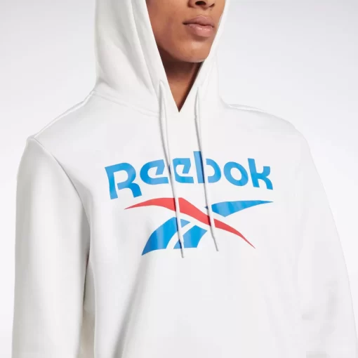 Hoodies & Sweatshirts | Reebok Hoodies & Sweatshirts Identity Fleece Stacked Logo Pullover Hoodie