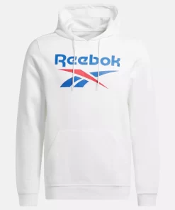 Hoodies & Sweatshirts | Reebok Hoodies & Sweatshirts Identity Fleece Stacked Logo Pullover Hoodie