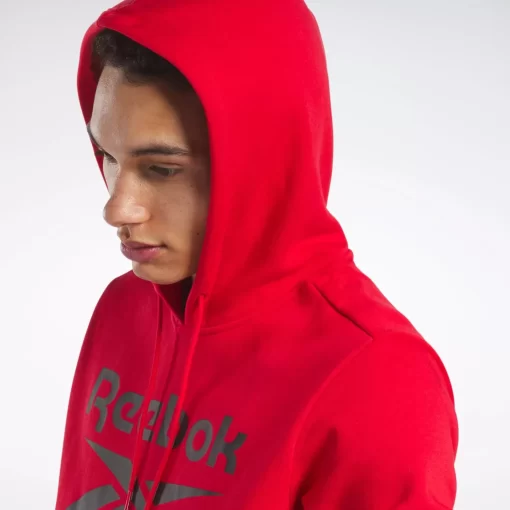 Hoodies & Sweatshirts | Reebok Hoodies & Sweatshirts Identity Fleece Stacked Logo Pullover Hoodie