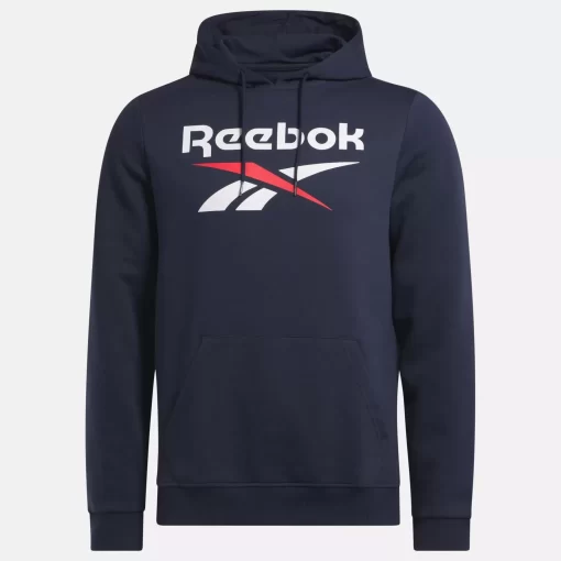 Hoodies & Sweatshirts | Reebok Hoodies & Sweatshirts Identity Fleece Stacked Logo Pullover Hoodie