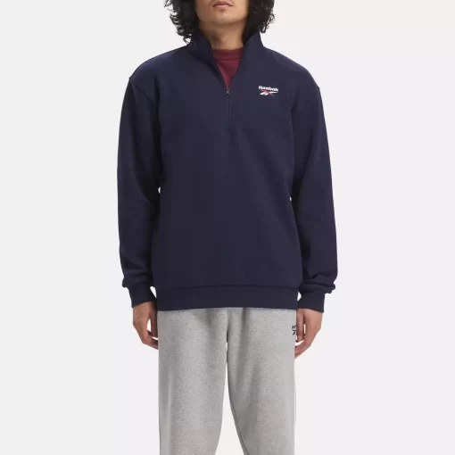 Hoodies & Sweatshirts | Reebok Hoodies & Sweatshirts Identity Left Chest Quarter-Zip Sweatshirt