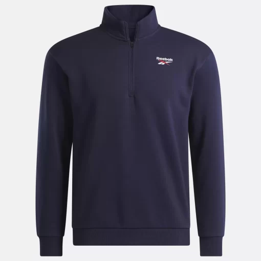 Hoodies & Sweatshirts | Reebok Hoodies & Sweatshirts Identity Left Chest Quarter-Zip Sweatshirt