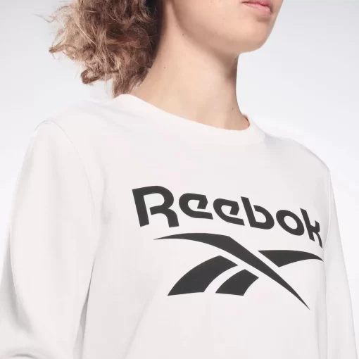 Hoodies & Sweatshirts | Reebok Hoodies & Sweatshirts Identity Logo French Terry Crew Sweatshirt