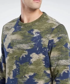 Hoodies & Sweatshirts | Reebok Hoodies & Sweatshirts Identity Modern Camo Fleece Crew Sweatshirt