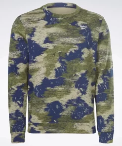 Hoodies & Sweatshirts | Reebok Hoodies & Sweatshirts Identity Modern Camo Fleece Crew Sweatshirt