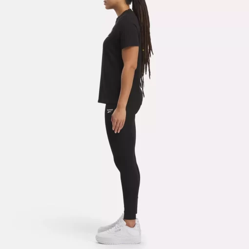 Leggings & Tights | Reebok Leggings & Tights Identity Small Logo Cotton Leggings