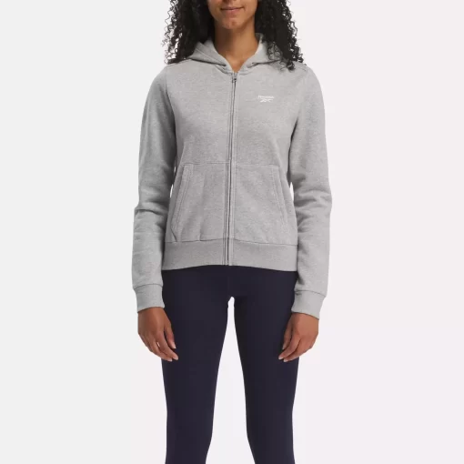 Loungewear | Reebok Loungewear Identity Small Logo Fleece Full-Zip Sweatshirt