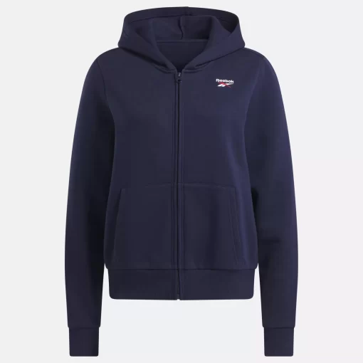 Loungewear | Reebok Loungewear Identity Small Logo Fleece Full-Zip Sweatshirt