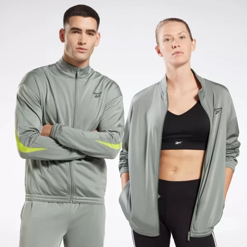 Jackets | Reebok Jackets Identity Vector Knit Track Jacket