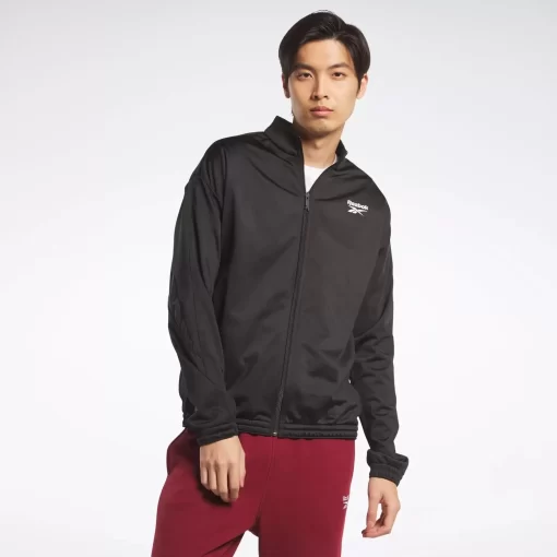 Jackets | Reebok Jackets Identity Vector Knit Track Jacket