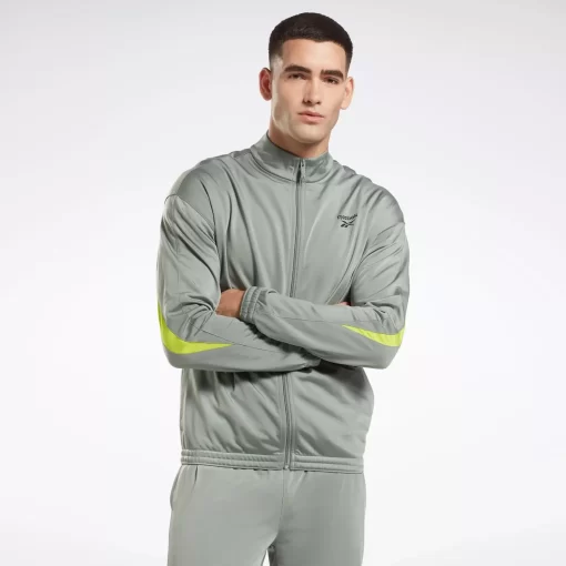 Jackets | Reebok Jackets Identity Vector Knit Track Jacket