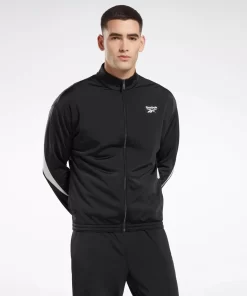 Jackets | Reebok Jackets Identity Vector Knit Track Jacket