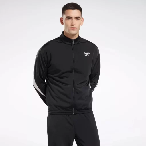 Jackets | Reebok Jackets Identity Vector Knit Track Jacket