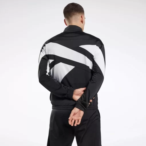 Jackets | Reebok Jackets Identity Vector Knit Track Jacket