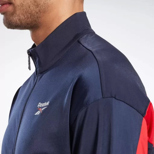 Jackets | Reebok Jackets Identity Vector Knit Track Jacket