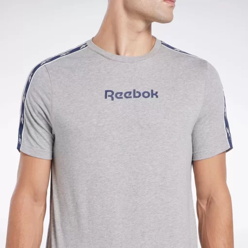 Tops & T-Shirts | Reebok Tops & T-Shirts Identity Vector Tape T-Shirt