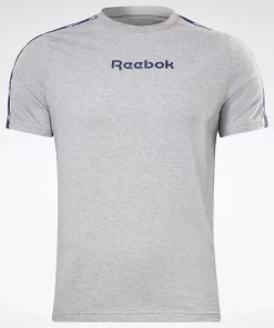 Tops & T-Shirts | Reebok Tops & T-Shirts Identity Vector Tape T-Shirt