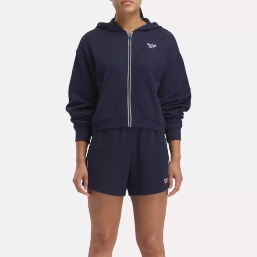 Loungewear | Reebok Loungewear Rie Waffle Full-Zip Hoodie