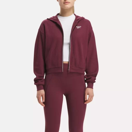 Loungewear | Reebok Loungewear Rie Waffle Full-Zip Hoodie