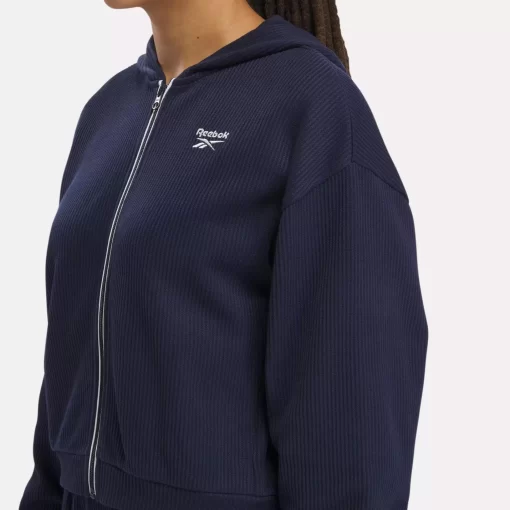 Loungewear | Reebok Loungewear Rie Waffle Full-Zip Hoodie