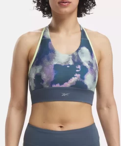 Sports Bras | Reebok Sports Bras Running Allover Print Bra