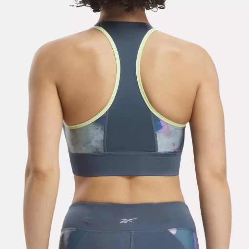 Sports Bras | Reebok Sports Bras Running Allover Print Bra