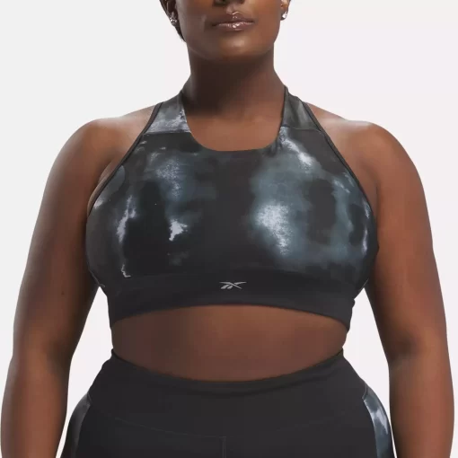 Sports Bras | Reebok Sports Bras Running Allover Print Bra (Plus Size)