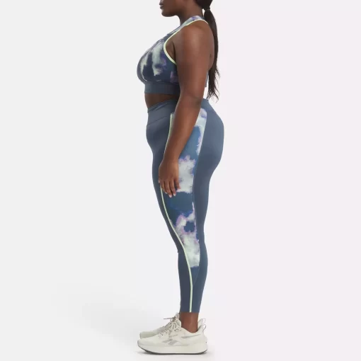 Sports Bras | Reebok Sports Bras Running Allover Print Bra (Plus Size)